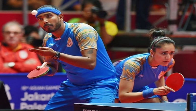 ಏಷ್ಯನ್ ಗೇಮ್ಸ್: ಟೇಬಲ್ ಟೆನ್ನಿಸ್ ಮಿಶ್ರ ಡಬಲ್ಸ್ ನಲ್ಲಿ ಭಾರತಕ್ಕೆ ಐತಿಹಾಸಿಕ ಕಂಚು!