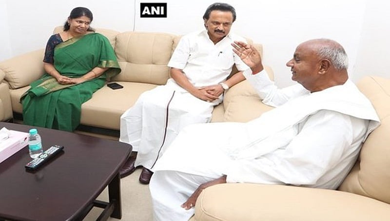 ನಾನು ಪ್ರಧಾನಿಯಾಗಲು ಕರುಣಾನಿಧಿ ಪಾತ್ರವಿತ್ತು: ಕಾವೇರಿ ಆಸ್ಪತ್ರೆ ಭೇಟಿ ಬಳಿಕ ದೇವೇಗೌಡ