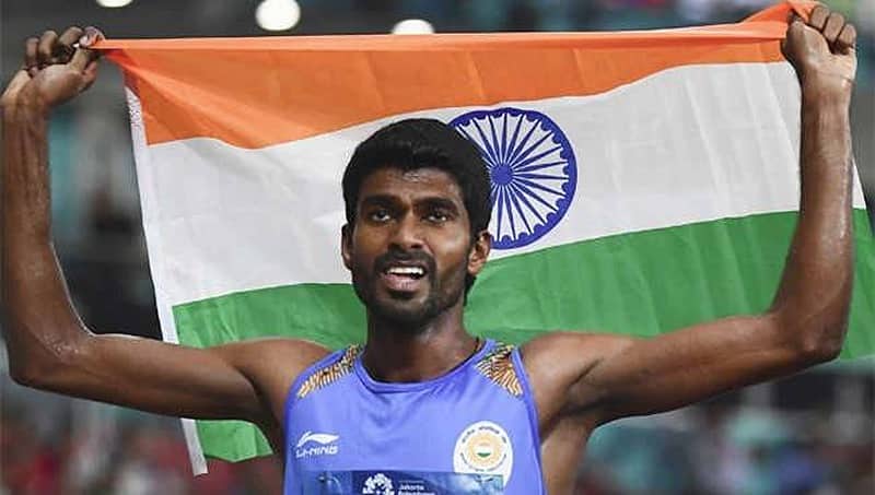 ಏಷ್ಯನ್ ಗೇಮ್ಸ್: ಭಾರತದ 12ನೇ ಚಿನ್ನಕ್ಕೆ ಮುತ್ತಿಕ್ಕಿದ ಜಿನ್ಸನ್ ಜಾನ್ಸನ್‌