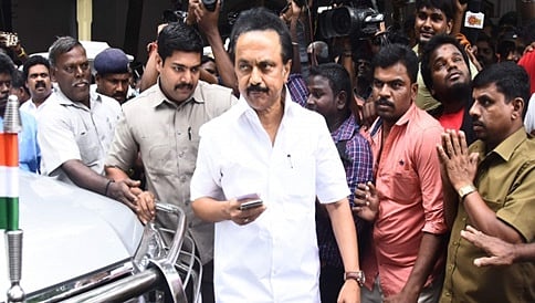ಬಿಜೆಪಿ ಮತ್ತು ಎಐಎಡಿಎಂಕೆಯನ್ನು ಅಧಿಕಾರದಿಂದ ಕೆಳಗಿಳಿಸುವುದೇ ನಮ್ಮ ಗುರಿ: ಎಂಕೆ ಸ್ಟಾಲಿನ್