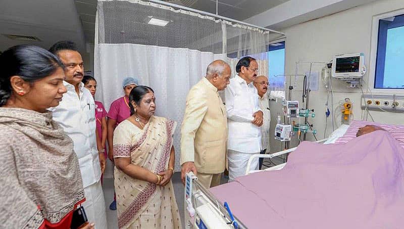 ತಮಿಳುನಾಡು: ಡಿಎಂಕೆ ಅಧಿನಾಯಕ ಕರುಣಾನಿಧಿ ಆರೋಗ್ಯ ಗಂಭೀರ!