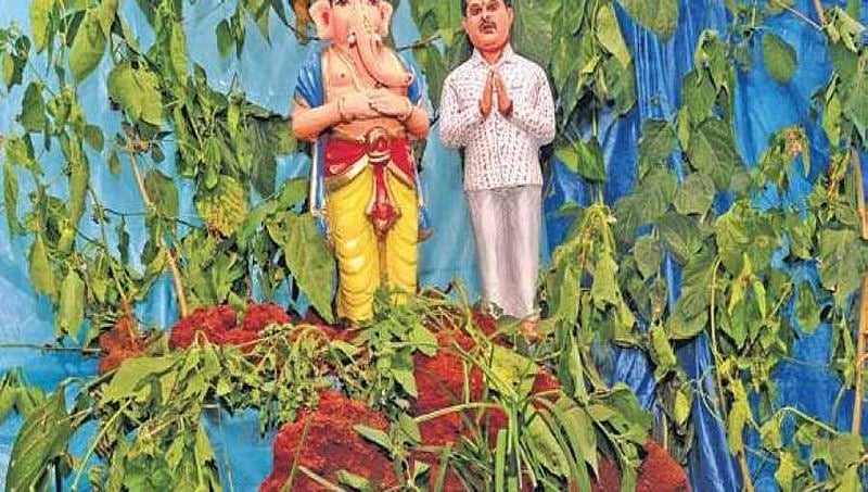 ಪ್ರವಾಹ ಬಾಧಿತ ಕೊಡಗು ಜಿಲ್ಲೆಗೆ 'ಗಣೇಶ' ಭೇಟಿ!