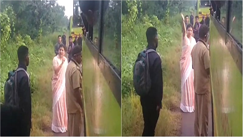 ಪಾಸ್ ಇರೋ ವಿದ್ಯಾರ್ಥಿಗಳನ್ನು ಹತ್ತಿಸದ ಬಸ್ ಚಾಲಕ, ನಿರ್ವಾಹಕರಿಗೆ ಶಾಸಕಿ ಅಂಜಲಿ ನಿಂಬಾಳ್ಕರ್ ತರಾಟೆ