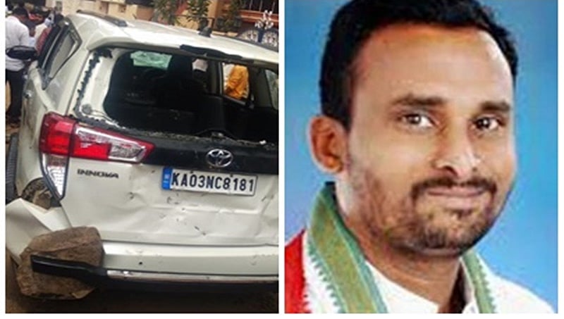ಬಾಗಲಕೋಟೆ: ಚುನಾವಣೆ ವೇಳೆ ಕೈ-ಕಮಲ ಮಾರಾಮಾರಿ, ಮಾಜಿ ಶಾಸಕ ಕಾಶಪ್ಪನವರ್ ಕಾರು ಜಖಂ