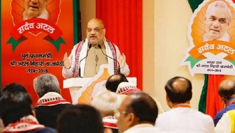 ಭಾರತ ನಿರ್ಮಾಣಕ್ಕಾಗಿ ಮೋದಿ, ಭಾರತ ಮುರಿಯುವುದಕ್ಕಾಗಿ ಕಾಂಗ್ರೆಸ್ ಕೆಲಸ: ಅಮಿತ್ ಶಾ