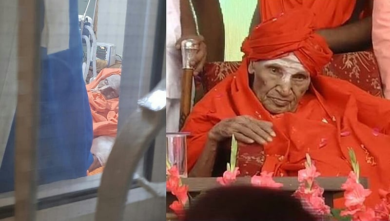 ಆರೋಗ್ಯದಲ್ಲಿ ಅಲ್ಪ ಚೇತರಿಕೆ, ಒಂದೂವರೆ ಗಂಟೆ ಕಾಲ ಸ್ವಯಂ ಉಸಿರಾಡಿದ ಶ್ರೀಗಳು
