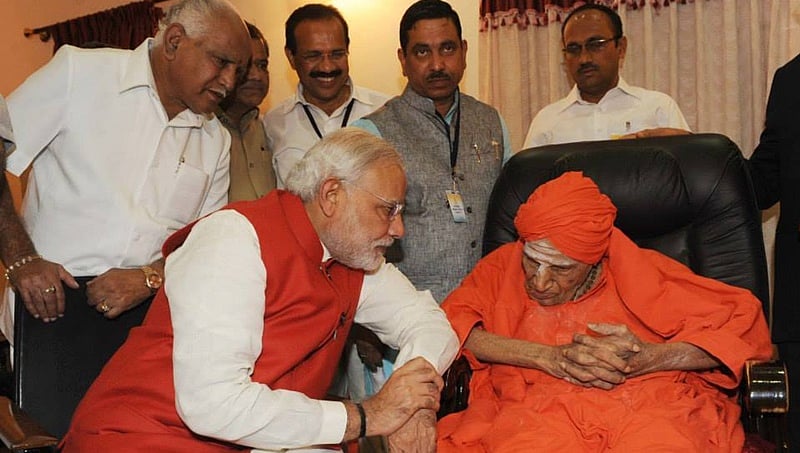 ಸಿದ್ಧಗಂಗಾ ಶ್ರೀ ನಿಧನಕ್ಕೆ ಪ್ರಧಾನಿ ಮೋದಿ ಸಂತಾಪ, ನಾಳೆ ತುಮಕೂರಿಗೆ ಆಗಮನ