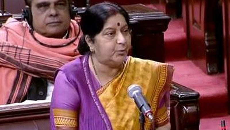 ರಫೇಲ್ ಒಪ್ಪಂದ ಕುರಿತು ಯಾವುದೇ ವಿವಾದವಿಲ್ಲ, ಇರುವುದು ಕಾಂಗ್ರೆಸ್ಸಿಗರ ಮನಸ್ಸಿನಲ್ಲಿ: ಸುಷ್ಮಾ ಸ್ವರಾಜ್