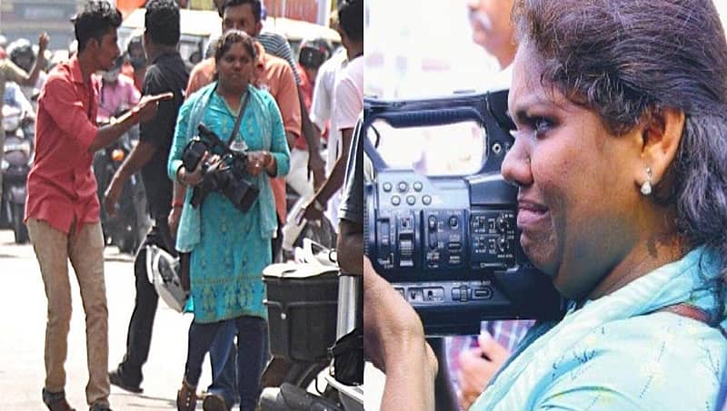ಶಬರಿಮಲೆ: ಪ್ರತಿಭಟನಾಕಾರರಿಂದ ಹಲ್ಲೆಗೊಳಗಾದರೂ ಕರ್ತವ್ಯ ನಿಷ್ಠೆ ಮೆರೆದ ಪತ್ರಕರ್ತೆ!