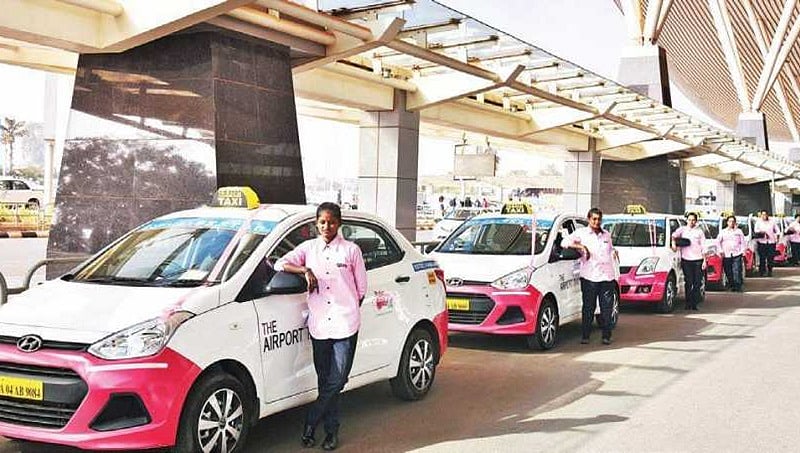 ಮಹಿಳೆಯರಿಗೆ ಸಿಹಿ ಸುದ್ದಿ: ಎರ್'ಪೋರ್ಟ್ ನಲ್ಲಿ ಮಹಿಳೆಯರಿಂದ ಚಾಲಿತ ಪಿಂಕ್ ಟ್ಯಾಕ್ಸಿ ಸೇವೆ ಆರಂಭ