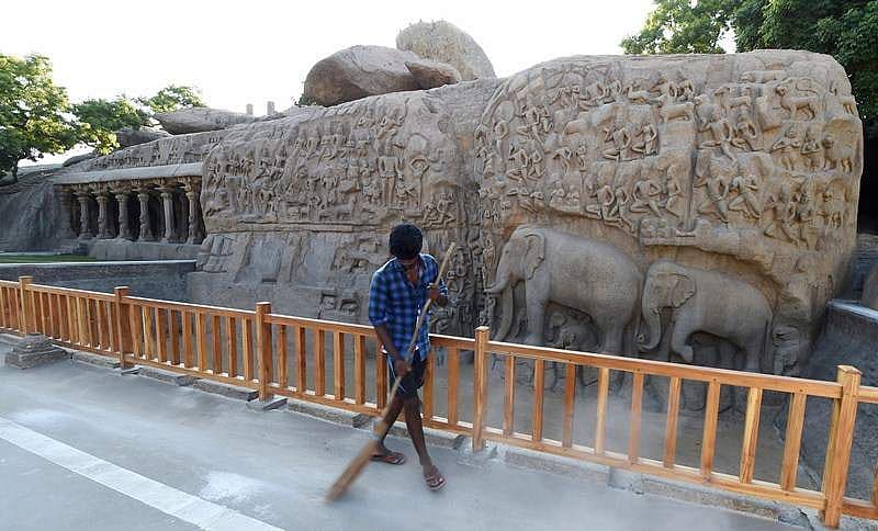 ಪ್ರಧಾನಿ ಮೋದಿ- ಚೀನಾ ಅಧ್ಯಕ್ಷ ಕ್ಸೀ ಜಿನ್ ಪಿಂಗ್ ಸ್ವಾಗತಕ್ಕೆ ಸಜ್ಜುಗೊಂಡ ಮಹಾಬಲಿಪುರಂ