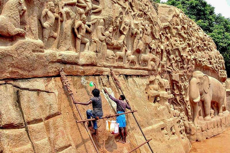 ಪ್ರಧಾನಿ ಮೋದಿ- ಚೀನಾ ಅಧ್ಯಕ್ಷ ಕ್ಸೀ ಜಿನ್ ಪಿಂಗ್ ಸ್ವಾಗತಕ್ಕೆ ಸಜ್ಜುಗೊಂಡ ಮಹಾಬಲಿಪುರಂ