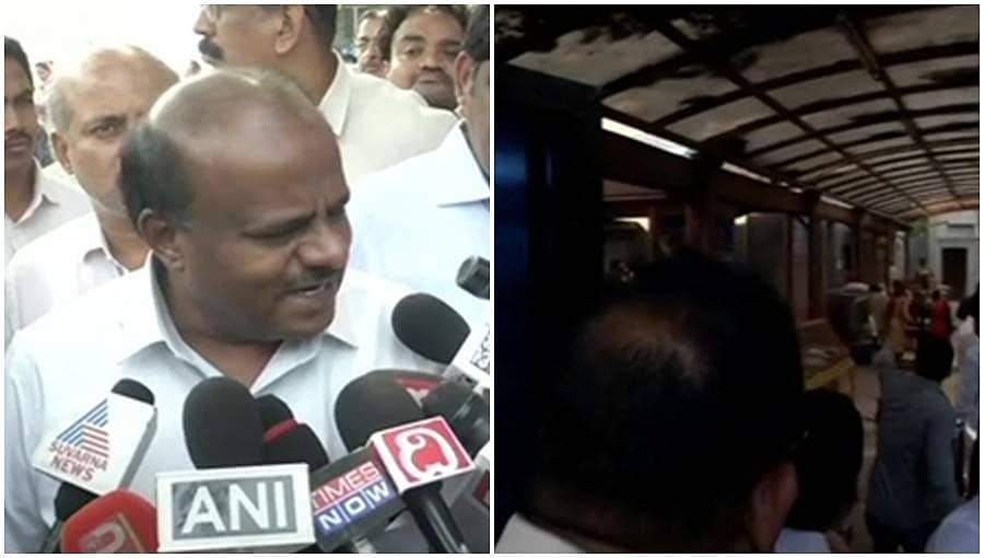 ದೆಹಲಿ: ತಿಹಾರ್ ಜೈಲಿನಲ್ಲಿ ಡಿಕೆಶಿ ಭೇಟಿಯಾದ ಎಚ್ ಡಿಕೆ!