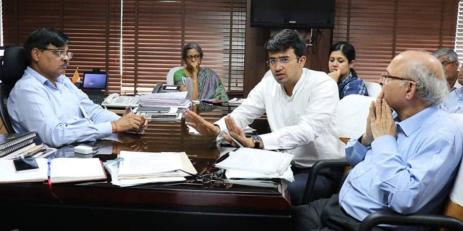 ಕೆ.ಐ.ಎಗೆ ತ್ವರಿತ ಪ್ರಯಾಣಕ್ಕಾಗಿ ಶೀಘ್ರವೇ ದೇವನಹಳ್ಳಿ ಹಾಲ್ಟ್ ರೈಲು ಸೌಲಭ್ಯ: ಸಂಸದ ತೇಜಸ್ವಿ ಸೂರ್ಯ