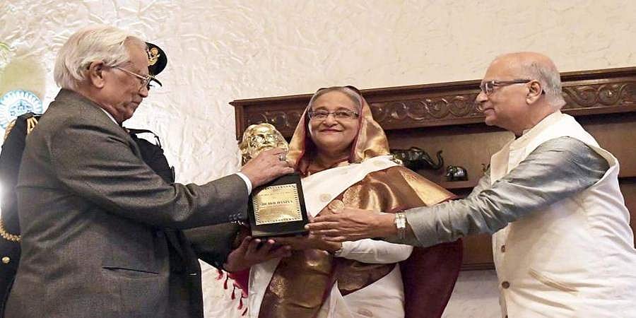 ಶೇಖ್ ಹಸೀನಾಗೆ 'ಟ್ಯಾಗೋರ್ ಶಾಂತಿ ಪ್ರಶಸ್ತಿ 2018