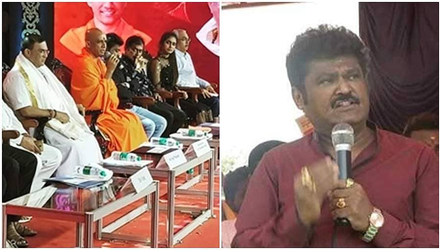 ವೇದಿಕೆಯಲ್ಲಿ ಕಣ್ಸನೆ ಬೆಡಗಿ ಪ್ರಿಯಾ ಪ್ರಕಾಶ್ ವಾರಿಯರ್: 'ನಟ ಜಗ್ಗೇಶ್ ಗರಂ!