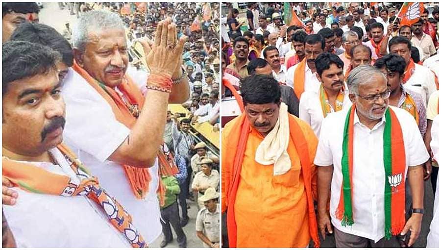 ನಾಮಪತ್ರ ಸಲ್ಲಿಕೆ ವೇಳೆ ಅಭ್ಯರ್ಥಿಗಳಿಗೆ ಘಟಾನುಘಟಿ ನಾಯಕರ ಸಾಥ್