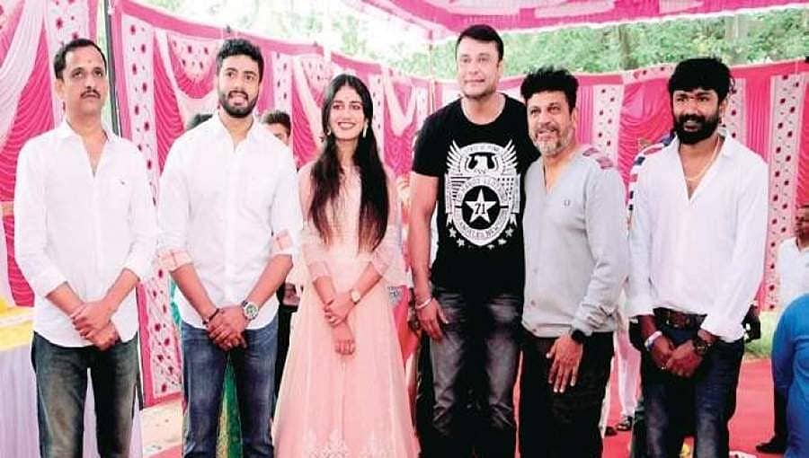ಶಿವಣ್ಣ, ದರ್ಶನ್ ನನ್ನ ಚಿತ್ರದ ಮಹೂರ್ತಕ್ಕೆ ಆಗಮಿಸಿದ್ದು ಅದ್ಭುತ ಕ್ಷಣ: ಧ್ರುವನ್