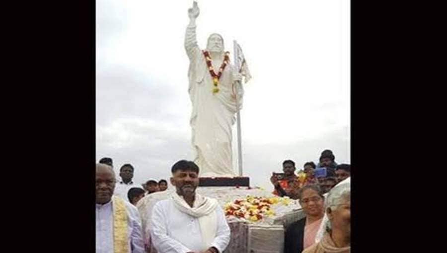 ಕನಕಪುರದಲ್ಲಿ ಯೇಸು ಪುತ್ಥಳಿ ನಿರ್ಮಾಣ: ತಮ್ಮ ವಿರುದ್ಧ ತಿರುಗಿಬಿದ್ದ ಬಿಜೆಪಿಗರಿಗೆ ಡಿಕೆಶಿ ಟಾಂಗ್