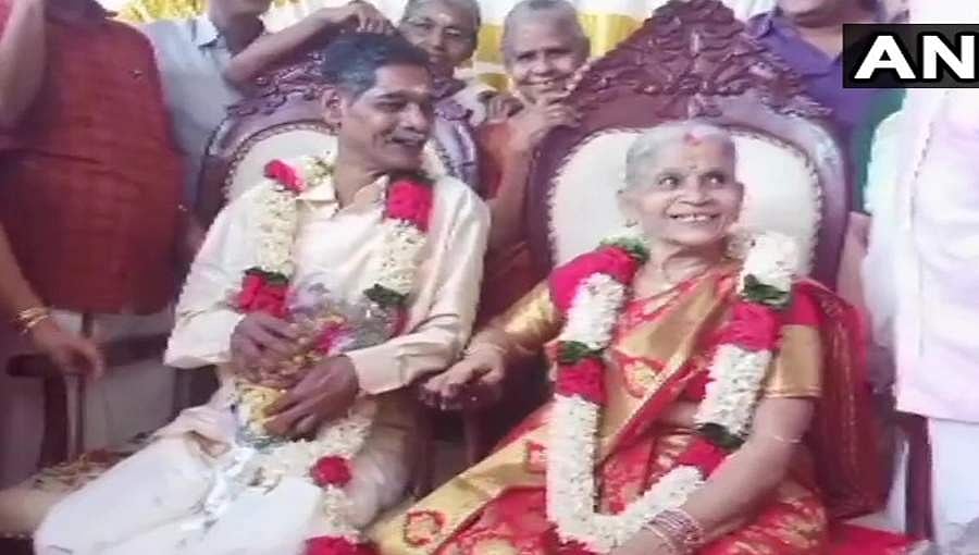 ವೃದ್ಧಾಪ್ಯದಲ್ಲಿ ದಾಂಪತ್ಯ ಜೀವನಕ್ಕೆ ಕಾಲಿಟ್ಟ ಹಿರಿಯ ಜೀವಿಗಳು!
