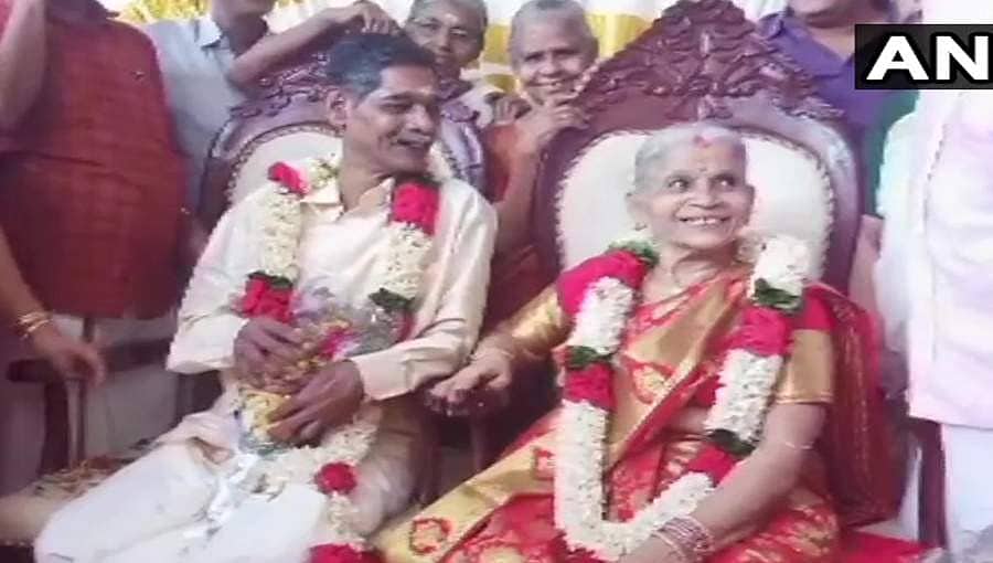 ವೃದ್ಧಾಪ್ಯದಲ್ಲಿ ದಾಂಪತ್ಯ ಜೀವನಕ್ಕೆ ಕಾಲಿಟ್ಟ ಹಿರಿಯ ಜೀವಿಗಳು!