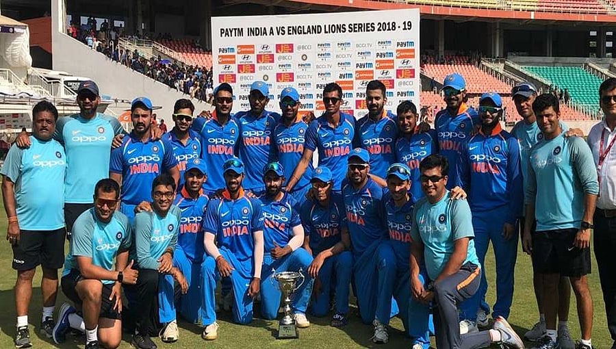 ಇಂಗ್ಲೆಂಡ್ ಲಯನ್ಸ್ ಬಗ್ಗುಬಡಿದು ಸರಣಿ ಗೆದ್ದ ಇಂಡಿಯಾ ಎ ತಂಡ!