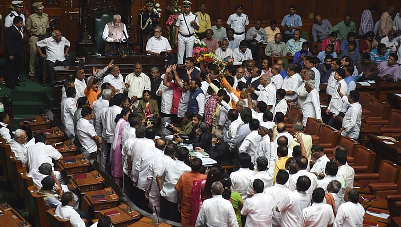 ಬಿಜೆಪಿ ಸದಸ್ಯರ ಬಿಗಿಪಟ್ಟು: ವಿಧಾನಸಭೆ ಕಲಾಪ ನಾಳೆಗೆ ಮುಂದಕ್ಕೆ