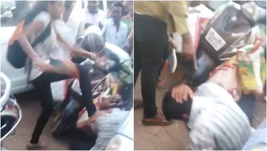ಬೆನ್ನು ಬಿದ್ದು ಚುಡಾಯಿಸುತ್ತಿದ್ದ ಯುವಕನಿಗೆ ಕಾಲಿನಲ್ಲಿ ಒದ್ದು, ಚಪ್ಪಲಿಯಿಂದ ಹೊಡೆದ ಯುವತಿ, ವಿಡಿಯೋ ವೈರಲ್!