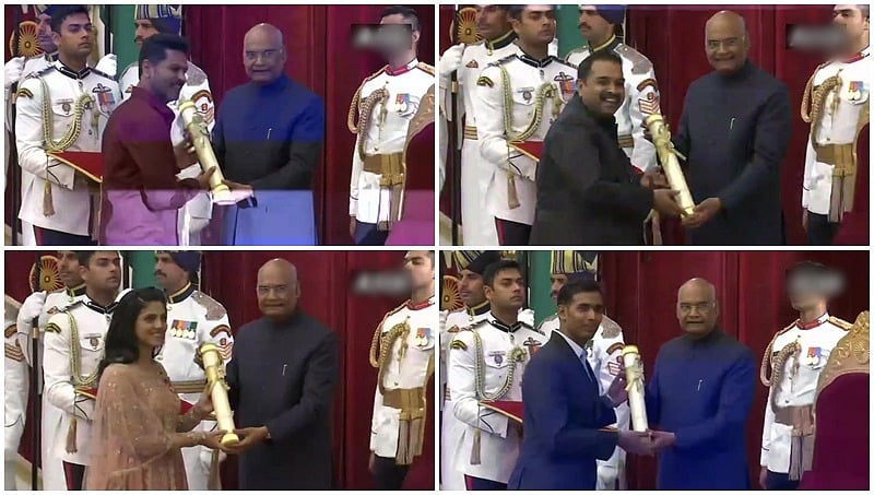 ದೆಹಲಿ: ರಾಷ್ಟ್ರಪತಿ ರಾಮನಾಥ್ ಕೋವಿಂದ್ ಅವರಿಂದ 56 ಗಣ್ಯರಿಗೆ ಪದ್ಮ ಪ್ರಶಸ್ತಿ ಪ್ರದಾನ