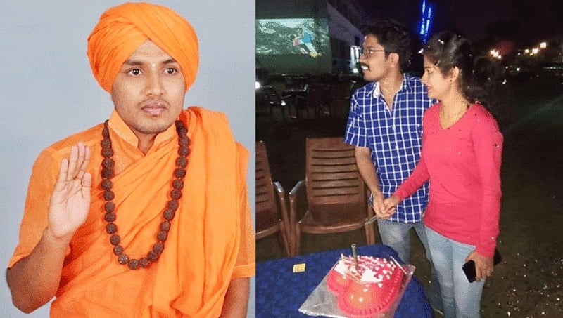 ಕೊಪ್ಪಳ: ಪ್ರೀತಿಗಾಗಿ ಪೀಠತ್ಯಾಗ ಮಾಡಿ ಗೆಳತಿಯೊಡನೆ ಹುಟ್ಟುಹಬ್ಬ ಆಚರಿಸಿದ ಸ್ವಾಮೀಜಿ!