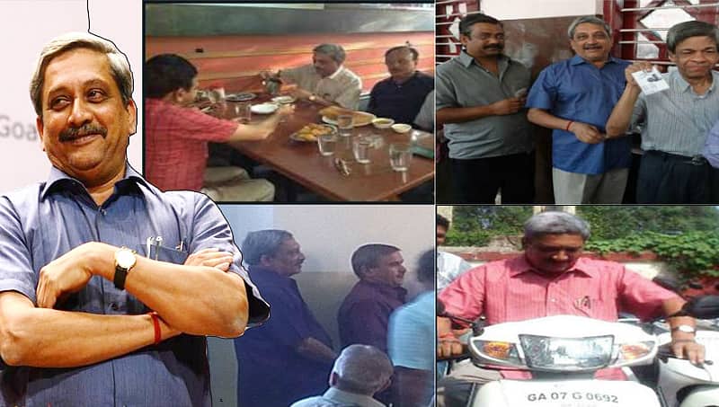 ರಸ್ತೆ ಬದಿಯ ಹೊಟೆಲ್ ನಲ್ಲೇ ಊಟ, ಸೈಕಲ್ ಸವಾರಿ; ಪರಿಕ್ಕರ್ ಎಂಬ ಸಾಮಾನ್ಯರ ಮಿನಿಸ್ಟರ್!