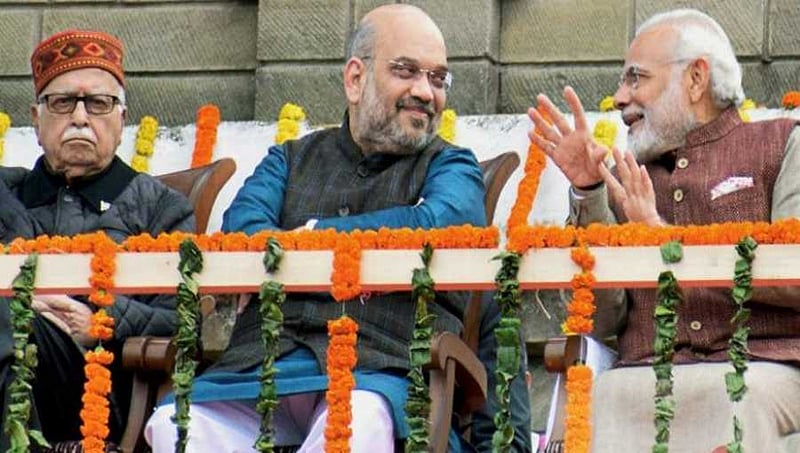 ಅಮಿತ್ ಶಾ ಗಾಂಧಿನಗರದಿಂದ ಸ್ಪರ್ಧೆ,ಅಡ್ವಾಣಿ ರಾಜಕೀಯ ನಿವೃತ್ತಿಗೆ ಒತ್ತಡ -ಶಿವಸೇನಾ