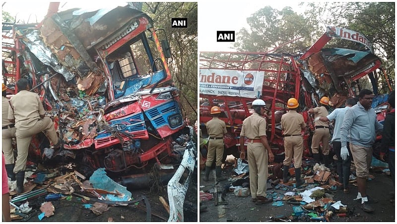 ಶಿವಮೊಗ್ಗ: ಟ್ರಕ್ ಮುಖಾಮುಖಿ ಡಿಕ್ಕಿ; ಮೂವರು ಸ್ಥಳದಲ್ಲೇ ಸಾವು