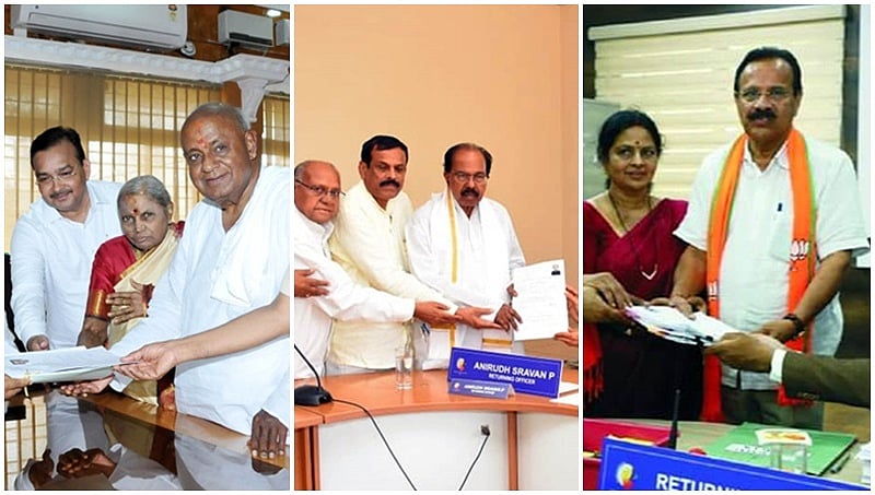 ಘಟಾನುಘಟಿ ನಾಯಕರಿಂದ ನಾಮಪತ್ರ ಸಲ್ಲಿಕೆ: ಉಮೇದುವಾರಿಕೆಗೆ ನಾಳೆ ಕೊನೆ ದಿನ
