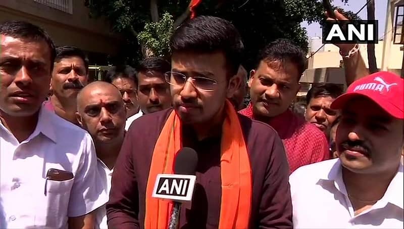 ಬೆಂಗಳೂರು ದಕ್ಷಿಣ ಬಿಜೆಪಿ ಅಭ್ಯರ್ಥಿ ತೇಜಸ್ವಿ ಸೂರ್ಯ ವಿರುದ್ಧ ಚುನಾವಣಾ ಆಯೋಗಕ್ಕೆ ಕಾಂಗ್ರೆಸ್ ದೂರು