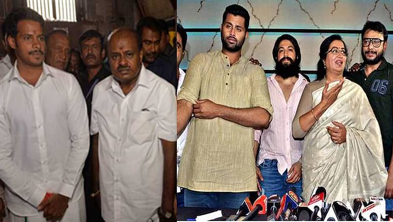 ನಾನು ಅಳಿಯ ಅಲ್ಲ, ನಾನೇ ಮಂಡ್ಯದ ಮಗ: ಎಚ್ ಡಿಕೆ, ನಿಖಿಲ್ ಗೆ ಭರ್ಜರಿ ಟಾಂಗ್ ಕೊಟ್ಟ ಅಭಿಷೇಕ್ ಅಂಬರೀಶ್