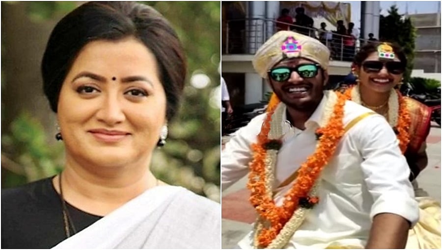 ಸಪ್ತಪದಿ ತುಳಿದ ಬಳಿಕ ಸುಮಲತಾ ಅಂಬರೀಶ್ಗೆ ಮತ ನೀಡಿ ಎಂದ ನವ ವಧು-ವರ!