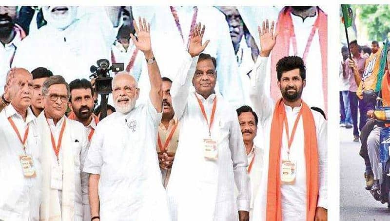 ಮೈಸೂರಿನಲ್ಲಿ ಮೋದಿ ಮೇನಿಯಾ: 'ಚೌಕಿದಾರ್'ಗಾಗಿ ಮಳೆಯನ್ನು ಲೆಕ್ಕಿಸದೇ ಗಂಟೆಗಟ್ಟಲೇ ಕೂತ ಜನಸ್ತೋಮ