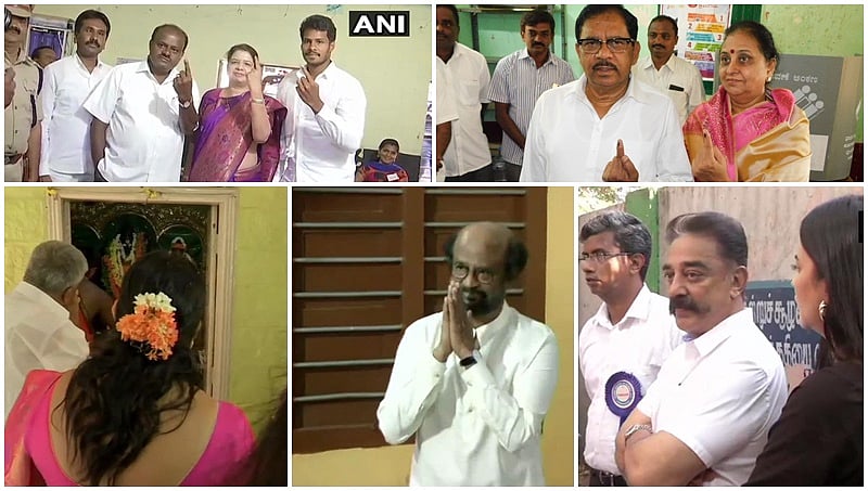 ಲೋಕಸಭೆ ಚುನಾವಣೆ 2019: ಮತದಾನ ಮಾಡಿದ ಗಣ್ಯರು