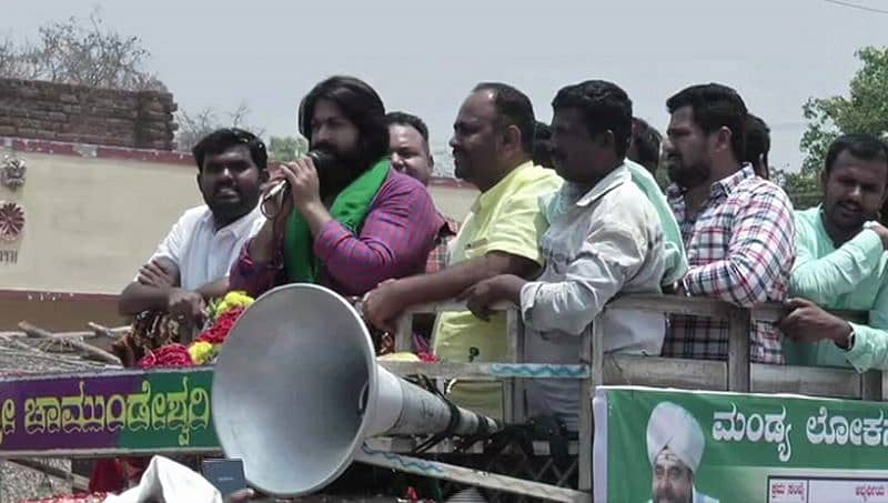 ಅಂಬರೀಶ್ ಮಂಡ್ಯದ ಮಗ, ಸುಮಲತಾ ಮಂಡ್ಯ ಸೊಸೆ: ಪ್ರಚಾರದಲ್ಲಿ ಯಶ್