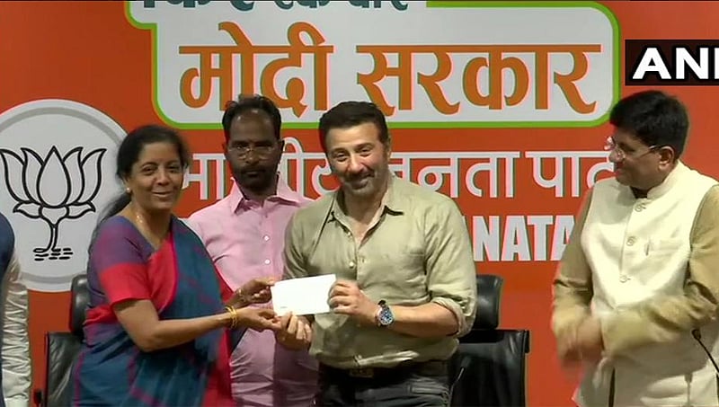 ಬಾಲಿವುಡ್ ನಟ ಸನ್ನಿ ಡಿಯೋಲ್ ಬಿಜೆಪಿ ಸೇರ್ಪಡೆ, ಅಮೃತಸರದಿಂದ ಸ್ಪರ್ಧೆ ಸಾಧ್ಯತೆ!
