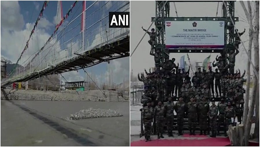 40 ದಿನದಲ್ಲೇ ಅತೀ ಉದ್ದದ ಸೇತುವೆ ನಿರ್ಮಾಣ: ಭಾರತೀಯ ಯೋಧರಿಂದ ದಾಖಲೆ!