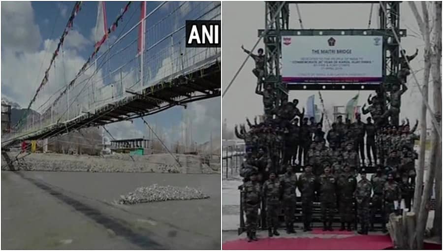 40 ದಿನದಲ್ಲೇ ಅತೀ ಉದ್ದದ ಸೇತುವೆ ನಿರ್ಮಾಣ: ಭಾರತೀಯ ಯೋಧರಿಂದ ದಾಖಲೆ!