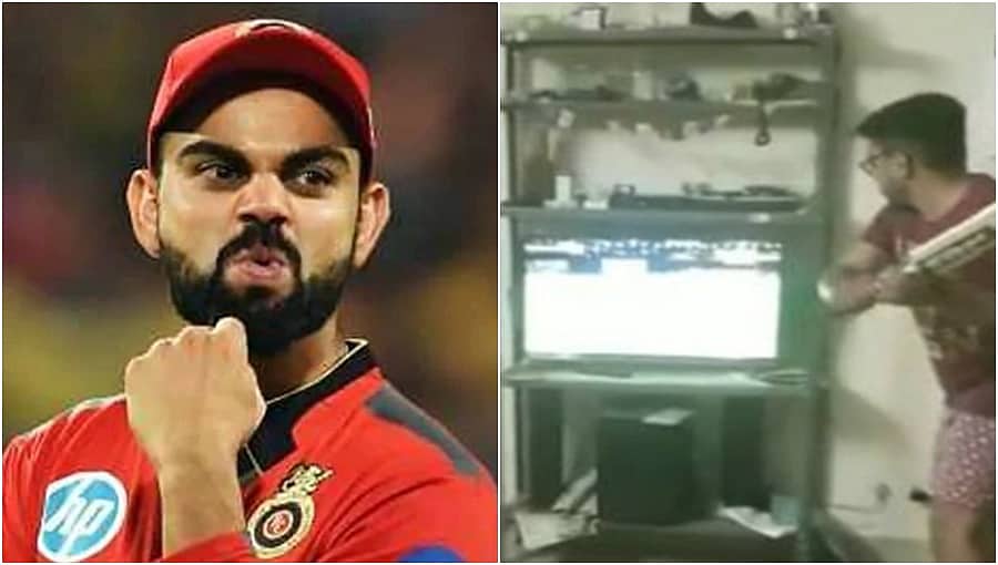 ಬೆಂಗಳೂರಿಗೂ ಕಾಲಿಟ್ಟ ಪಾಕ್ ಸಂಸ್ಕೃತಿ; ಆರ್‌ಸಿಬಿ ಸತತ ಸೋಲಿಗೆ ಟಿವಿಯನ್ನು ಪುಡಿಗೈದ ಅಭಿಮಾನಿ, ವಿಡಿಯೋ ವೈರಲ್!