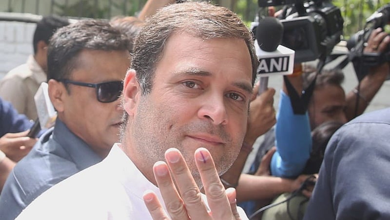 'ಪ್ರೀತಿ ಗೆಲ್ಲುತ್ತದೆ, ದ್ವೇಷ ಅಲ್ಲ': ಮತ ಚಲಾಯಿಸಿದ ರಾಹುಲ್ ಗಾಂಧಿ ಪ್ರತಿಕ್ರಿಯೆ