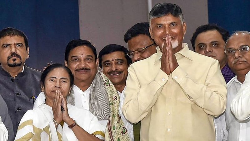 ಮಮತಾ ಬ್ಯಾನರ್ಜಿ ಚುನಾವಣಾ ರ್ಯಾಲಿಯಲ್ಲಿ ಚಂದ್ರಬಾಬು ನಾಯ್ಡು ಭಾಗಿ