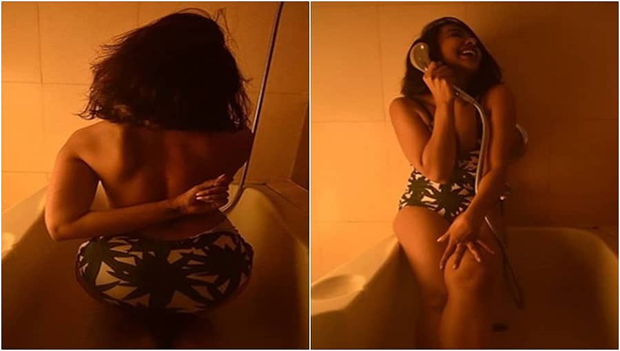 ಐಸ್ಕ್ರಿಮ್ ಚಿತ್ರದಲ್ಲಿ ನಗ್ನವಾಗಿ ಕಾಣಿಸಿಕೊಂಡಿದ್ದ ತೇಜಸ್ವಿ ಬಾತ್ಡಬ್ನಲ್ಲಿ ಬ್ಯಾಕ್ ವರ್ಕೌಟ್, ಪಡ್ಡೆ ಹುಡುಗ್ರು ಬೋಲ್ಡ್!
