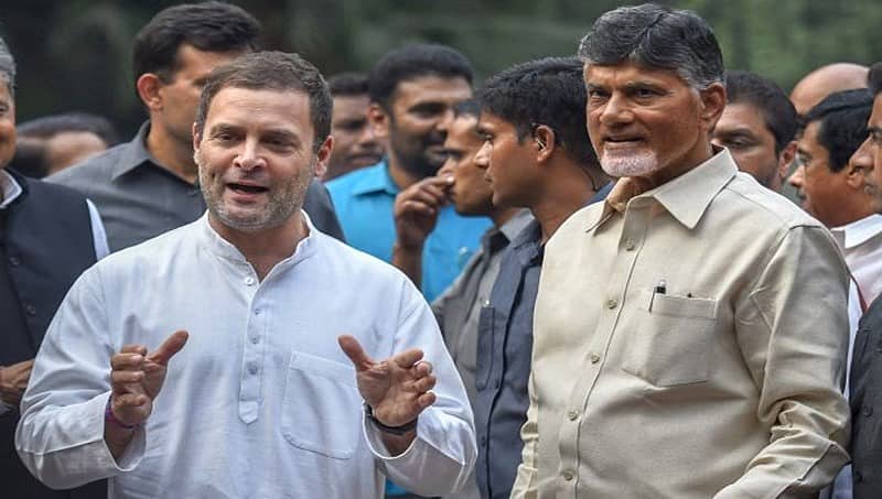 ರಾಹುಲ್ ಗಾಂಧಿ-ಚಂದ್ರಬಾಬು ನಾಯ್ಡು ಭೇಟಿ: ಫಲಿತಾಂಶಕ್ಕೂ 2 ದಿನಗಳ ಮುನ್ನ ಪ್ರತಿಪಕ್ಷಗಳ ಸಭೆ