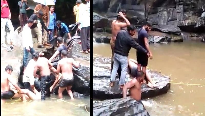 ಹಾಸನ: ಜಲಪಾತದ ಬಳಿ ಸೆಲ್ಫಿ ತೆಗೆದುಕೊಳ್ಳಲು ಹೋಗಿ ಯುವಕ ನೀರುಪಾಲು