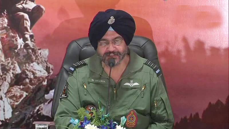 ಬಾಲಾಕೋಟ್ ದಾಳಿಯಾದ ನಂತರ ಪಾಕ್ ಎಲ್ಒಸಿ ದಾಟಿಲ್ಲ: ಐಎಎಫ್ ಮುಖ್ಯಸ್ಥ ಧನೋವಾ